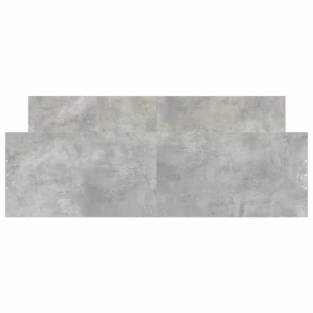 Cadre de lit sans matelas gris béton 150x200 cm