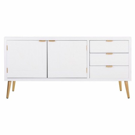 Sideboard Alexandra House Living White Golden MDF Wood 42 x 71 x 145 c