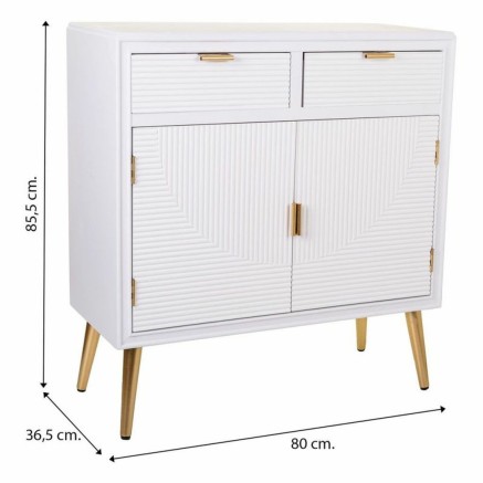 Recibidor Alexandra House Living Dorado 36 x 85 x 80 cm 2