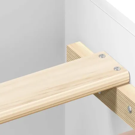 Cadre de lit sans matelas blanc 160x200 cm