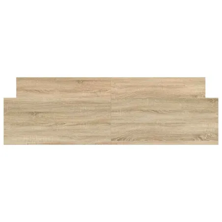 Cadre de lit sans matelas chêne sonoma 160x200 cm