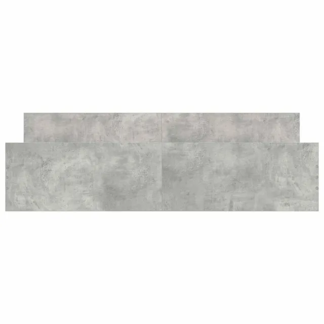 Cadre de lit sans matelas gris béton 160x200 cm