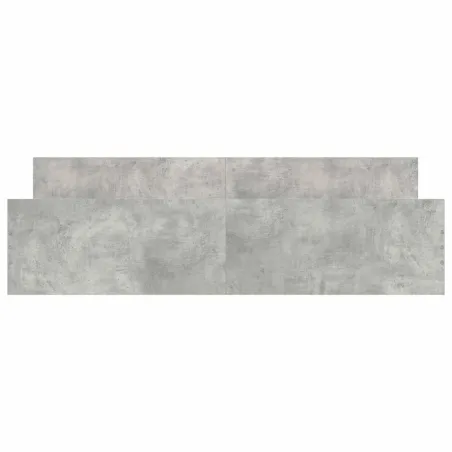 Cadre de lit sans matelas gris béton 160x200 cm
