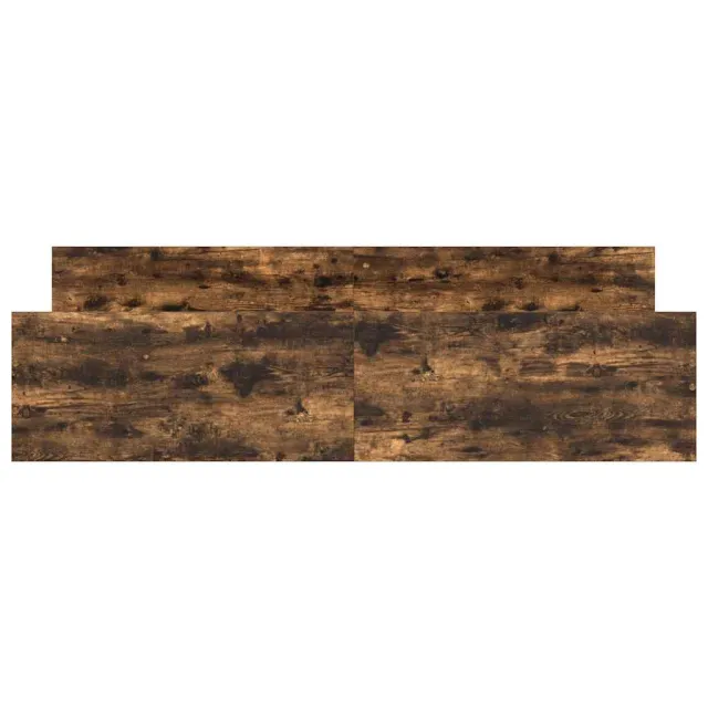 Cadre de lit sans matelas chêne fumé 160x200 cm