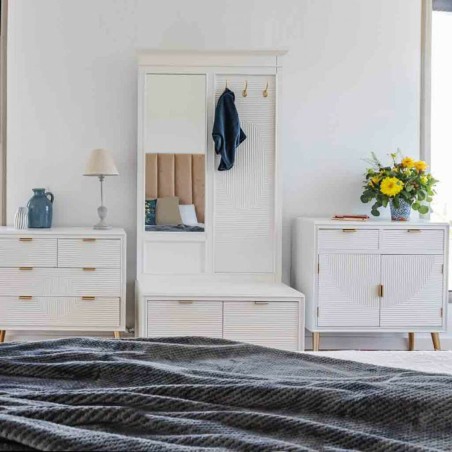 Eingangsbereich Alexandra House Living Gold 36 x 85 x 80 cm