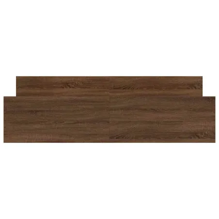 Cadre de lit sans matelas chêne marron 160x200 cm