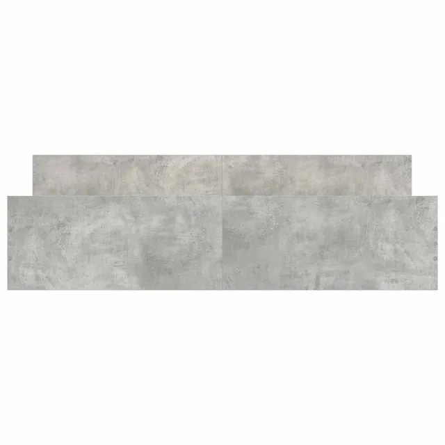 Cadre de lit sans matelas gris béton 180x200 cm