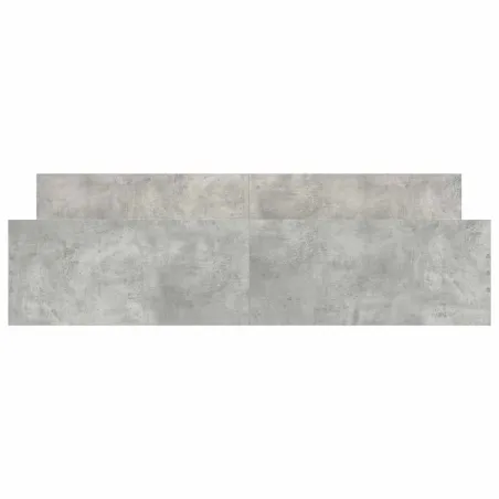 Cadre de lit sans matelas gris béton 180x200 cm