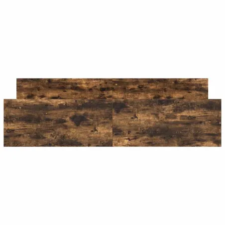 Cadre de lit sans matelas chêne fumé 180x200 cm