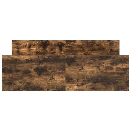Cadre de lit sans matelas chêne fumé 120x190 cm