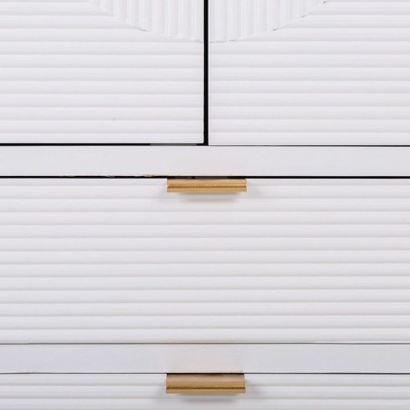 Armadio Alexandra House Living Bianco Dorato Legno MDF 36 x 118 x 62 c