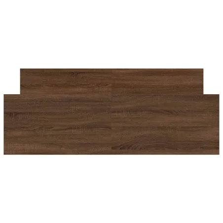 Cadre de lit sans matelas chêne marron 140x190 cm