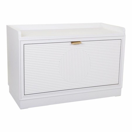 Hocker Alexandra House Living Gold Holz MDF 38 x 53 x 80 cm Schuhschra