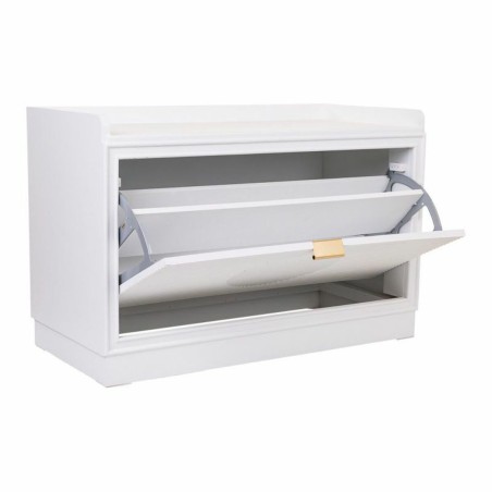 Hocker Alexandra House Living Gold Holz MDF 38 x 53 x 80 cm Schuhschra