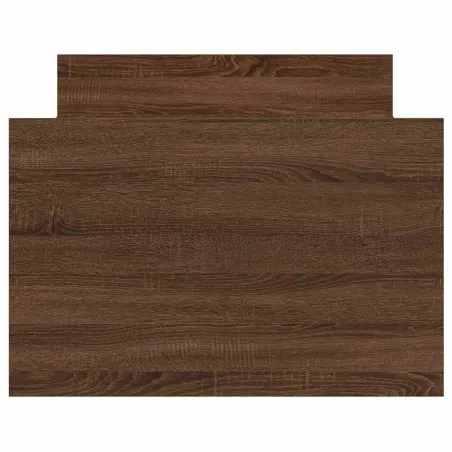 Cadre de lit sans matelas chêne marron 100x200 cm