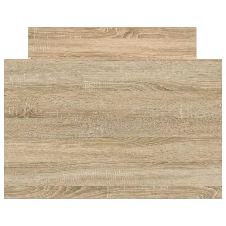 Cadre de lit sans matelas chêne sonoma 90x200 cm