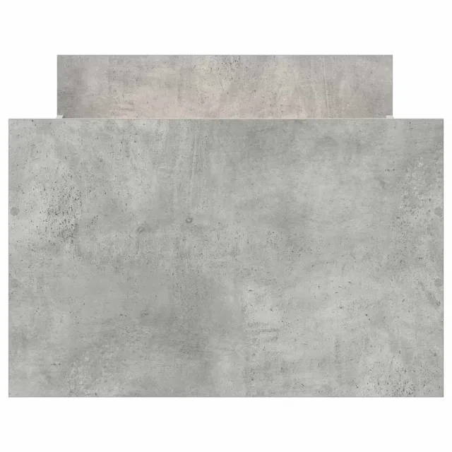 Cadre de lit sans matelas gris béton 90x200 cm