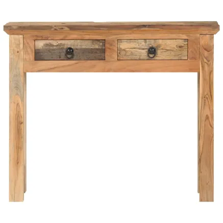 Table console 90,5x30x75 cm Bois d'acacia et de récupération 2