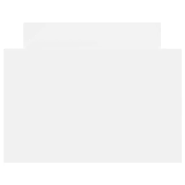 Cadre de lit sans matelas blanc 90x190 cm