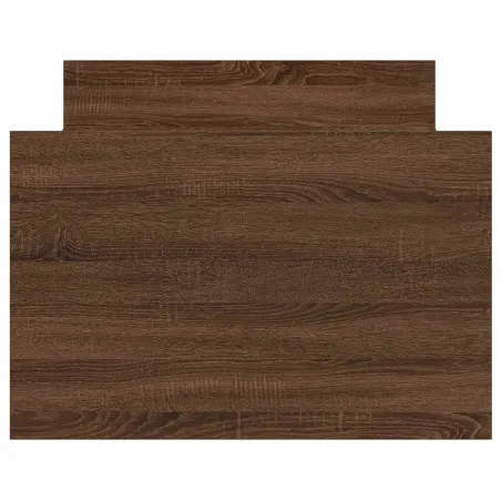 Cadre de lit sans matelas chêne marron 90x190 cm
