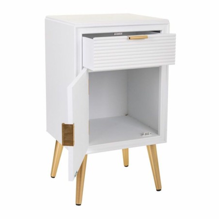 Comodino Alexandra House Living Dorato 36 x 70 x 39 cm