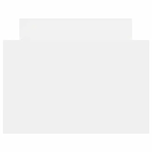 Cadre de lit sans matelas blanc 75x190 cm