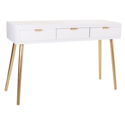 Zijtafel met 3 lades Alexandra House Living Gouden 41 x 78 x 120 cm