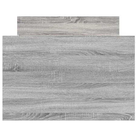 Cadre de lit sans matelas sonoma gris 75x190 cm