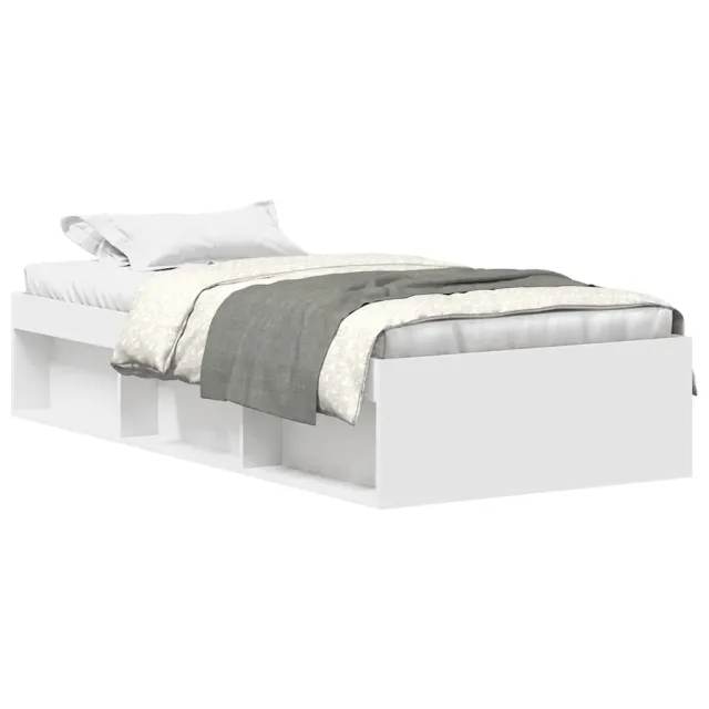 Cadre de lit sans matelas blanc 90x200 cm