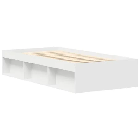 Cadre de lit sans matelas blanc 90x200 cm