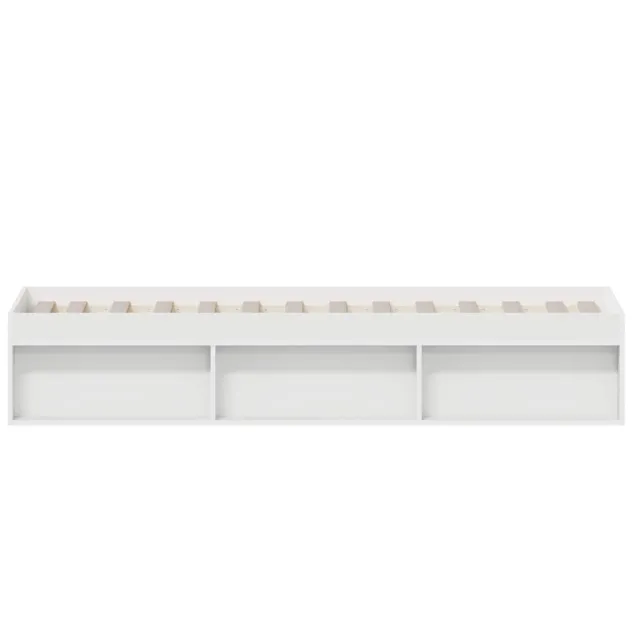 Cadre de lit sans matelas blanc 90x200 cm