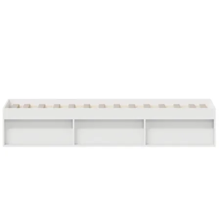 Cadre de lit sans matelas blanc 90x200 cm