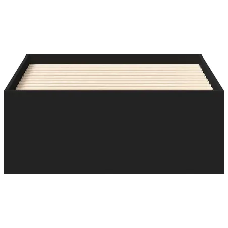 Cadre de lit sans matelas noir 90x200 cm