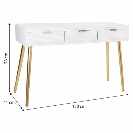 Recibidor con 3 Cajones Alexandra House Living Dorado 41 x 78 x 120 cm