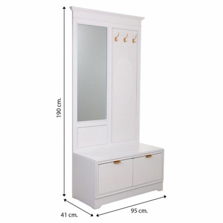 Zijtafel met 2 lades Alexandra House Living Gouden 7 x 190 x 95 cm