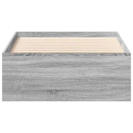 Cadre de lit sans matelas sonoma gris 90x200 cm