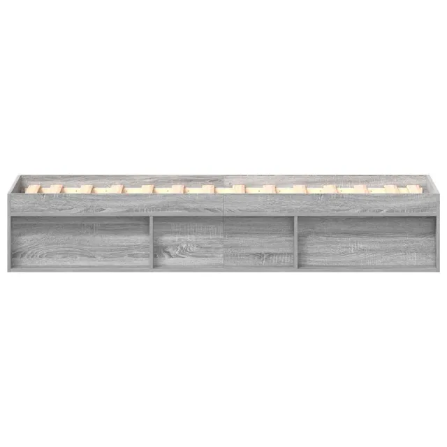 Cadre de lit sans matelas sonoma gris 90x200 cm