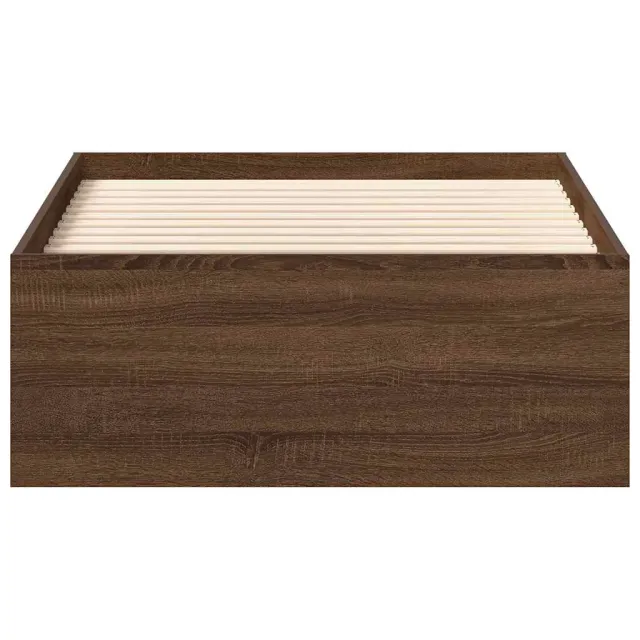 Cadre de lit sans matelas chêne marron 90x200 cm