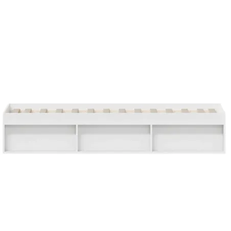 Cadre de lit sans matelas blanc 100x200 cm