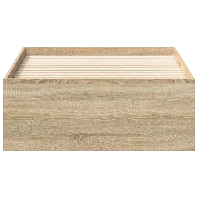 Cadre de lit sans matelas chêne sonoma 100x200 cm