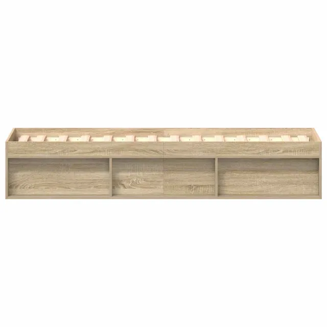 Cadre de lit sans matelas chêne sonoma 100x200 cm