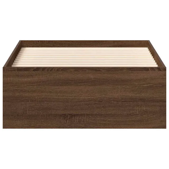 Cadre de lit sans matelas chêne marron 100x200 cm