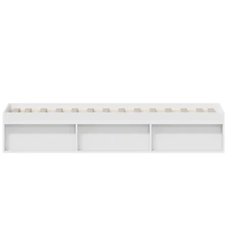 Cadre de lit sans matelas blanc 90x190 cm