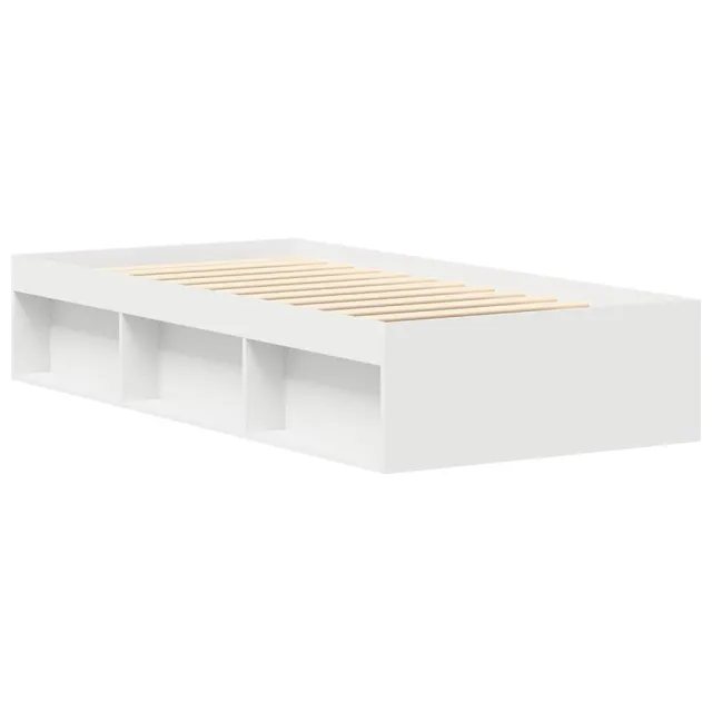 Cadre de lit sans matelas blanc 90x190 cm