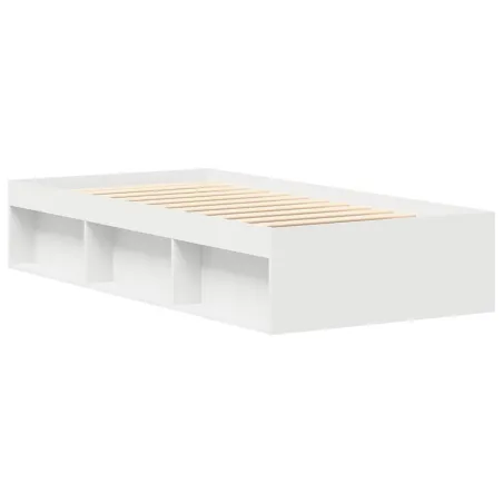 Cadre de lit sans matelas blanc 90x190 cm