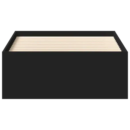 Cadre de lit sans matelas noir 90x190 cm