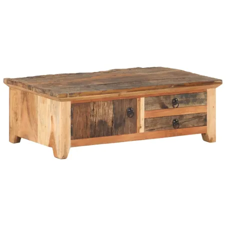 Table basse 90x50x31 cm Bois de récupération massif