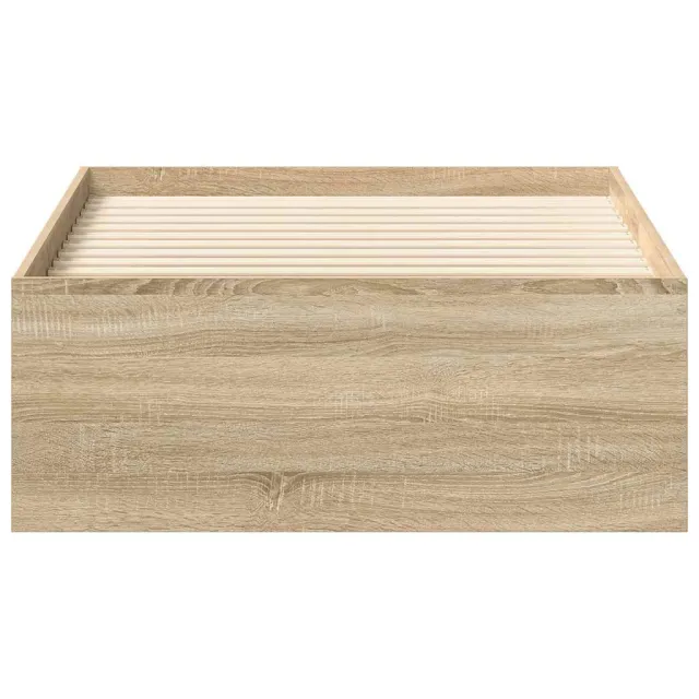 Cadre de lit sans matelas chêne sonoma 90x190 cm