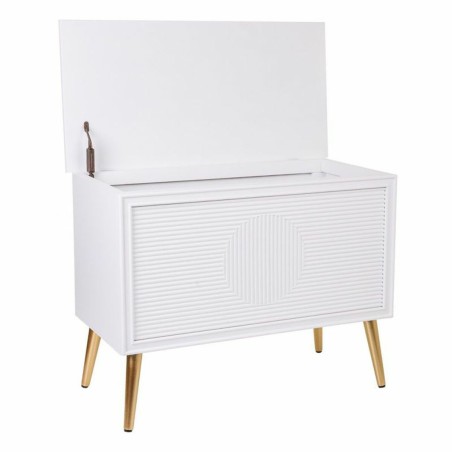 Storage chest with seat Alexandra House Living Golden MDF Wood 41 x 62
