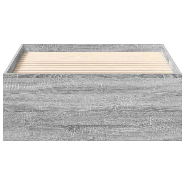 Cadre de lit sans matelas sonoma gris 90x190 cm